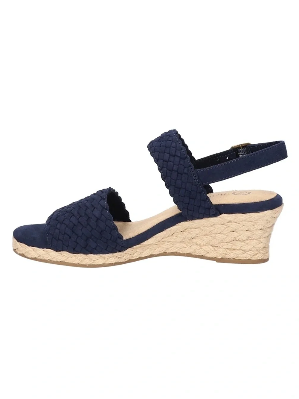 ♥️♥️ Bella Vita Women's Mariella Espadrille Wedge Sandals - Navy Suede